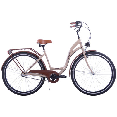 Mestský bicykel 28" Kozbike K29 3 prevodový Bežovo - hnedý 